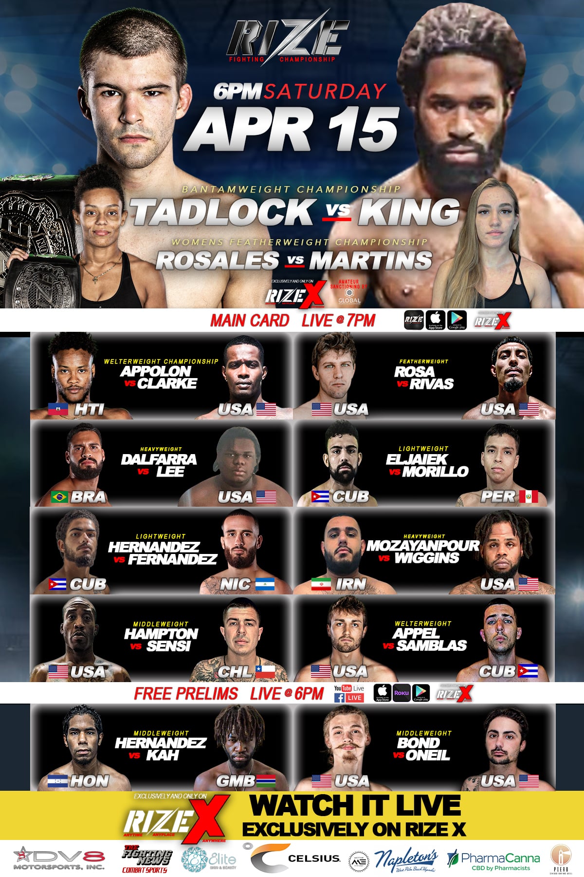 Fight Night: Tadlock vs King