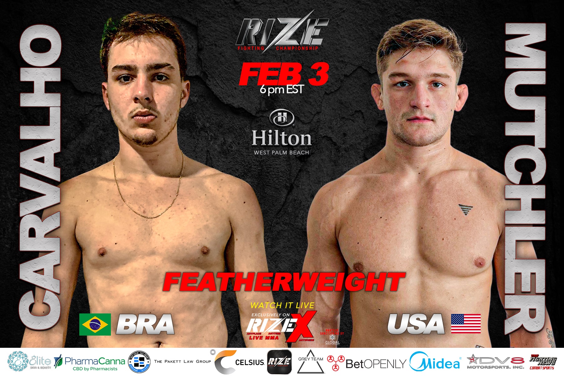 Carvalho vs Mutcheler Feb 3rd